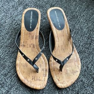 Wedged flip flops